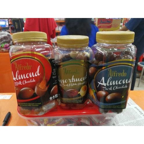Jual Alfredo Almond Jar 450Gr / Kacang Almound Coklat White Dark Milk | Shopee Indonesia