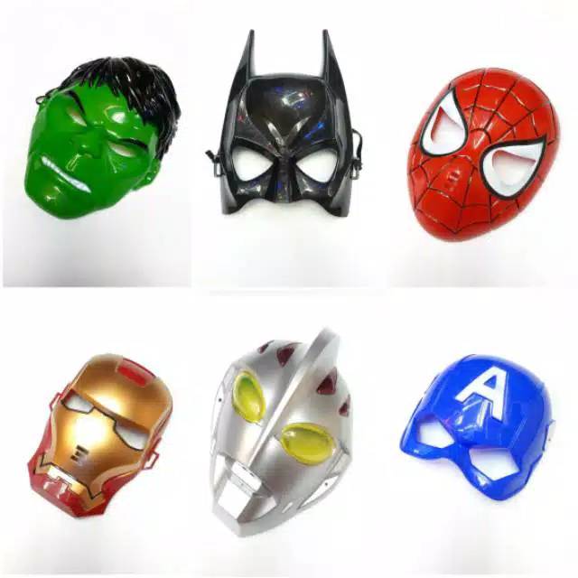 Jual Topeng Superhero / Topeng Mainan / Topeng Kostum / Topeng Anak-Anak / Topeng Bermain / Topeng | Shopee Indonesia