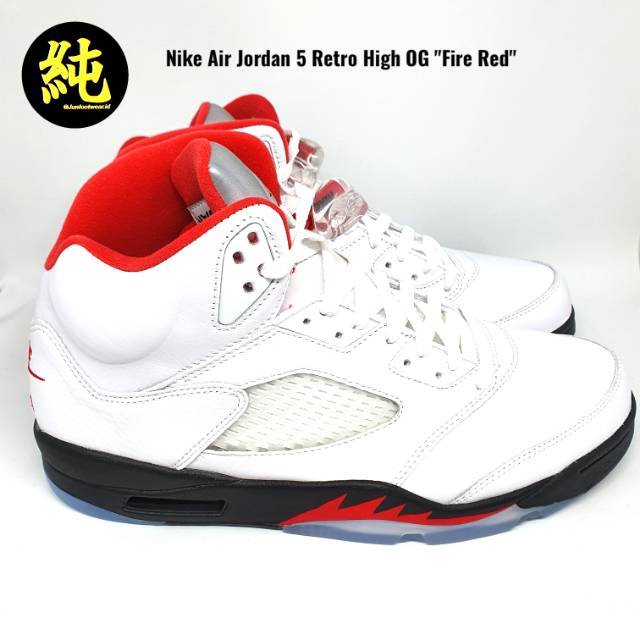 Jual Sepatu Nike Air Jordan 5 Retro Og "Fire Red" 100% Original / Authentic | Shopee Indonesia