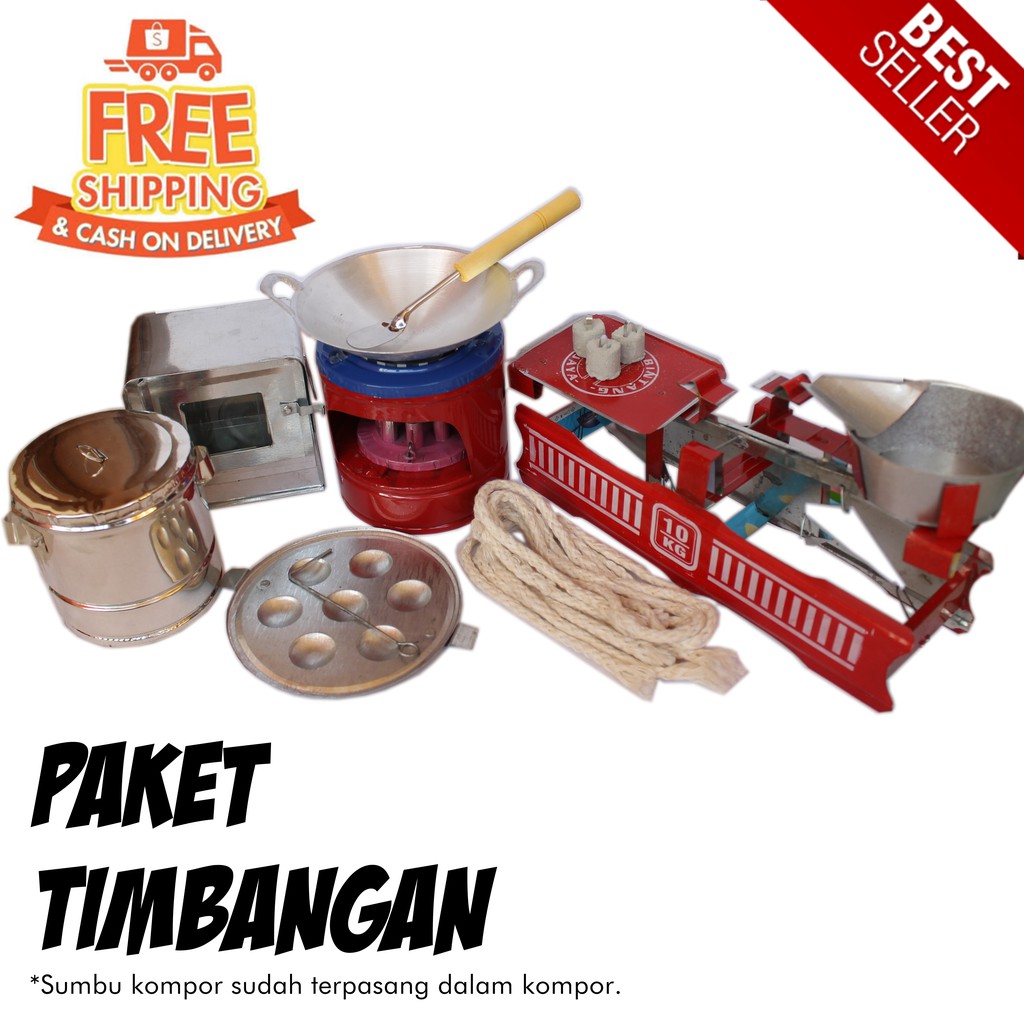Jual Paket Timbangan Kompor Mini Mainan Anak Tiny Cooking | Shopee Indonesia