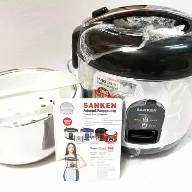 Jual Rice Cooker Sanken 1,2 Liter SJ150 Magic Com Stainless Steel Sanken 1,2 Liter SJ150