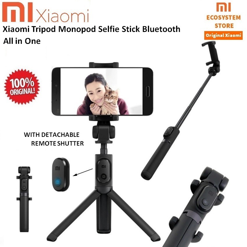 Jual Xiaomi Tripod Monopod Mi Selfie Stick Bluetooth with Wireless