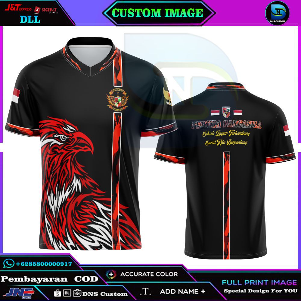 BAJU KAOS JERSEY PEMUDA PANCASILA FULLPRINT TERBARU CUSTOM KEREN (BISA