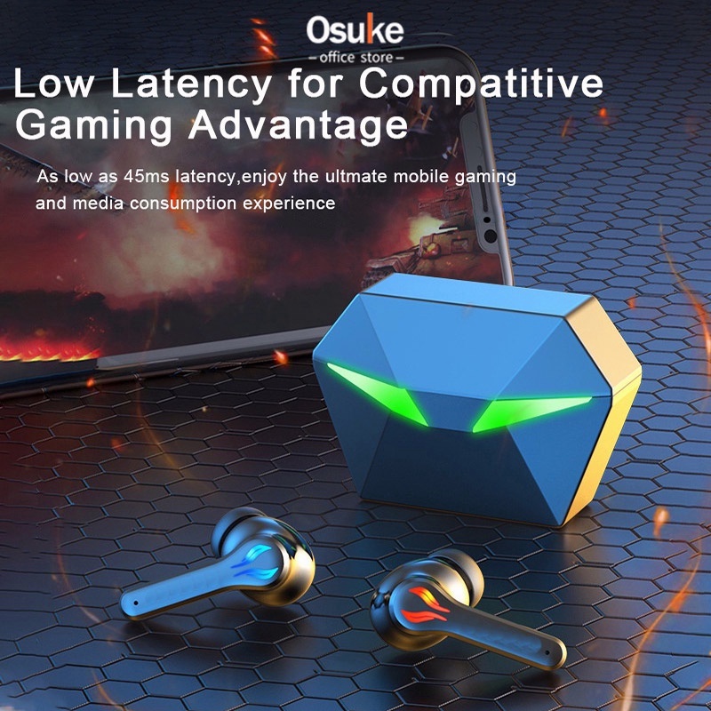 Jual J116 TWS Gaming No Delay Headset Bluetooth Full Bass 12D Stereo