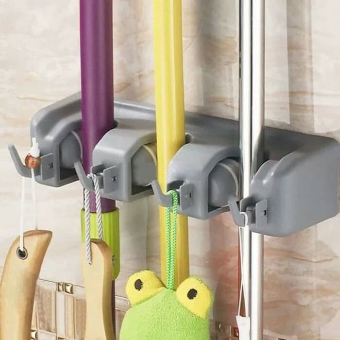 Jual Serba Grosir Murah magic hanging mop holder (gantungan sapu dan