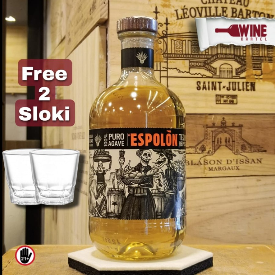 Jual TEQUILA Espolon Tequila Reposado Puro Agave 750mL FREE 2 SLOKI