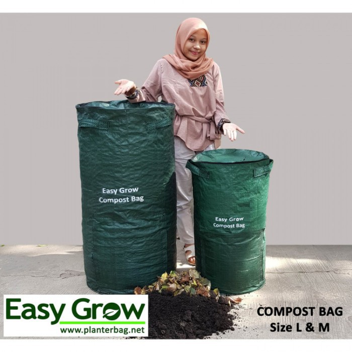 Jual Compost Bag LARGE Easy Grow Size L ( 200 ) Liter Dia 50 x t 102 cm