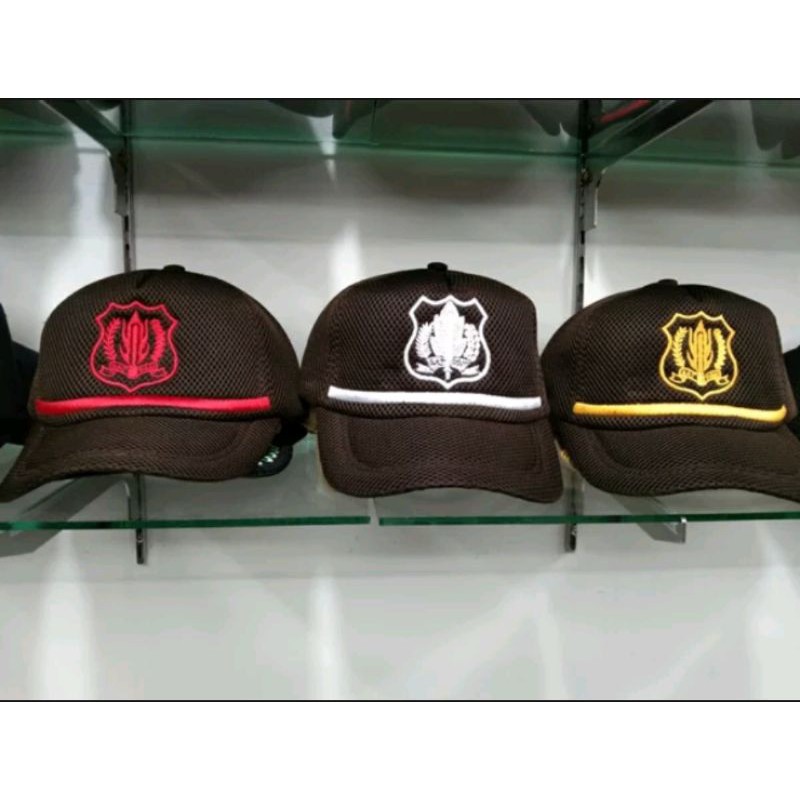 Jual Topi Satpam Topi Security Terbaru Coklat | Shopee Indonesia