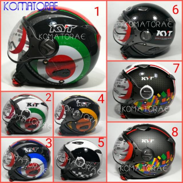 HELM KYT ELSICO MOTIF RETRO MURAH Shopee Indonesia