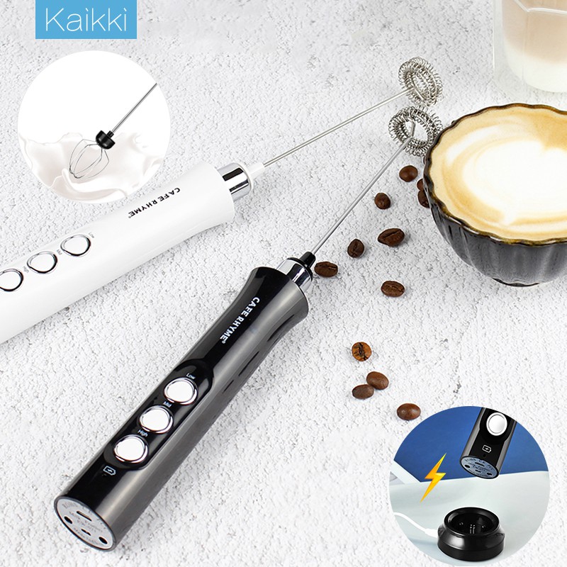 Kaikki Further Mixer Mini Hand Mixer Coffee Mixer Hand Blender Pengaduk