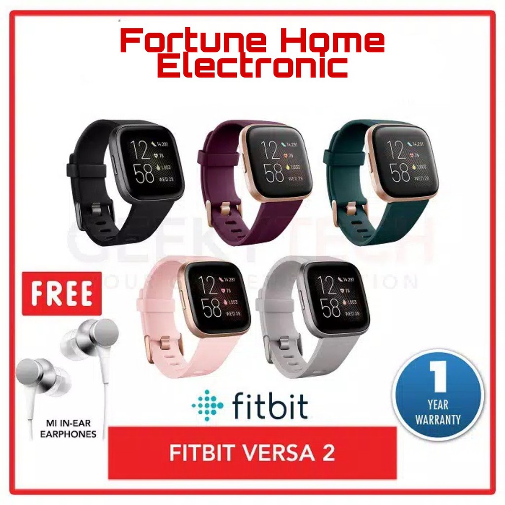 Jual Fitbit Versa 2 - Garansi Resmi Fitbit 1 Tahun / Smartwatch Fitbit Versa 2/ Smartwatch Keren | Shopee Indonesia