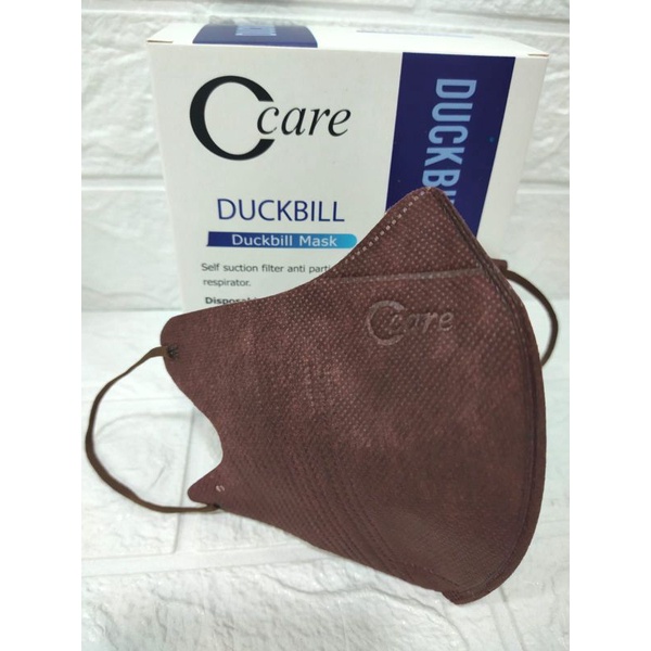 Jual Masker Duckbill Care Warna Coklat Harga 1 Box Isi 50Pcs(Pakai Box) | Shopee Indonesia