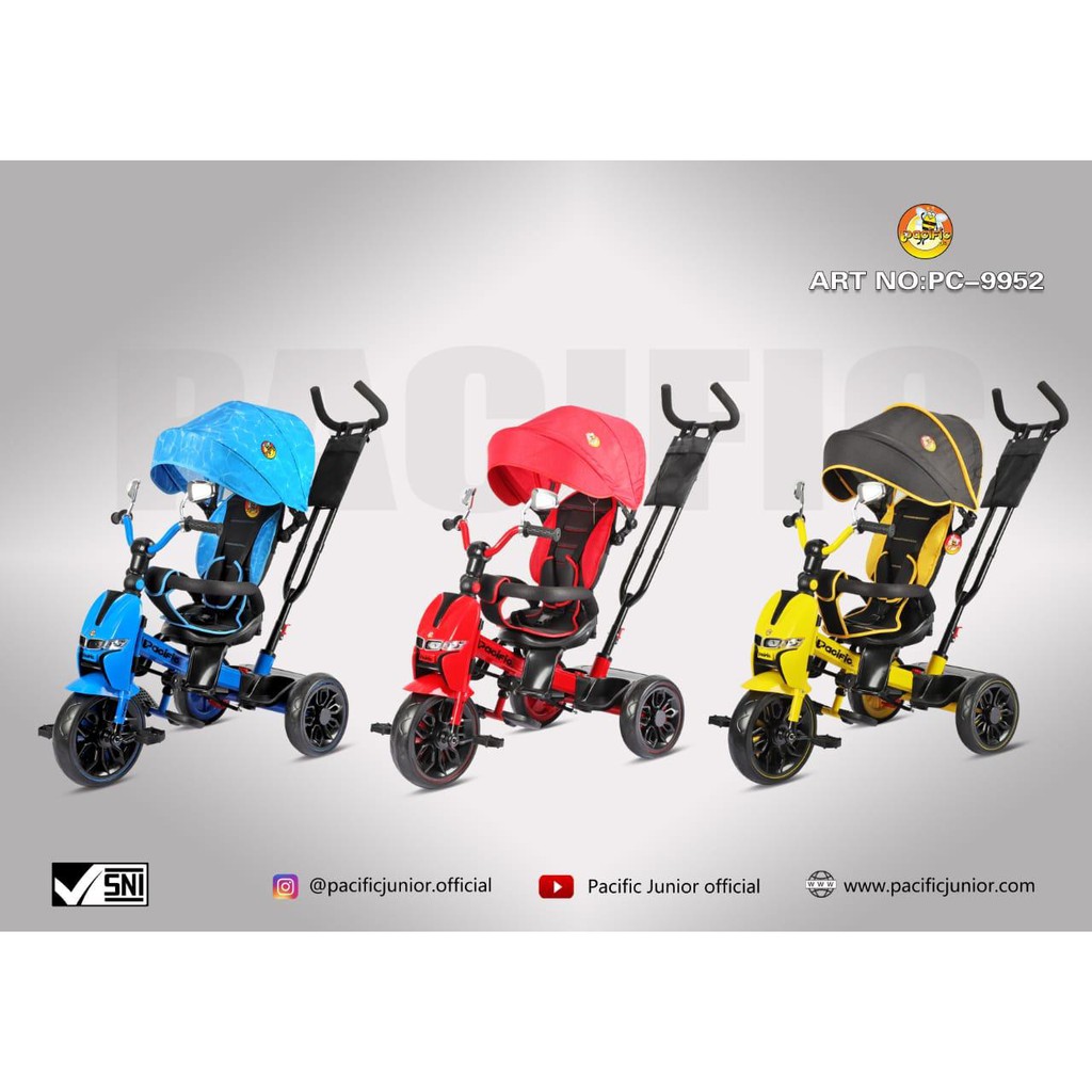 Sepeda Roda Tiga Pacific 9952 / 9950 / 9951 / 5199 Stroller Headlight