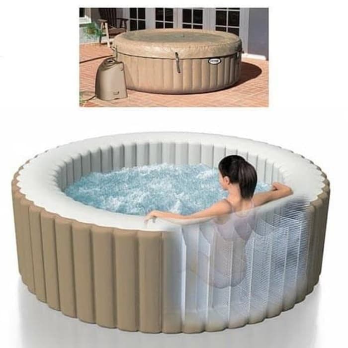 Jual Intex 28404 / Intex 28426 - Kolam Spa Intex - Pure Spa Bubble Therapy Pool 191 X 0.71 | Shopee Indonesia