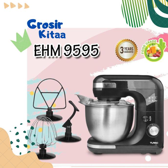 Jual TURBO Mixer Grande EHM 9595 / Stand Mixer Roti / Mixer Besar 5