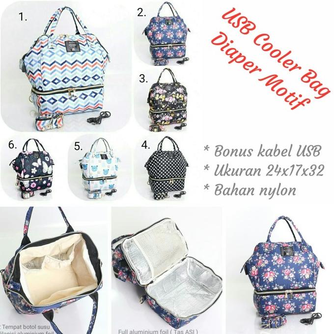 Jual MULTIFUNGSI COOLER DIAPER BAG 2in1 ( COMBO BAG) Shopee Indonesia