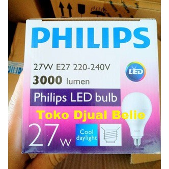 Jual Philips Led Bulb 27 W 3000 Lumen A110 6500 K E27 220-240 V | Shopee Indonesia