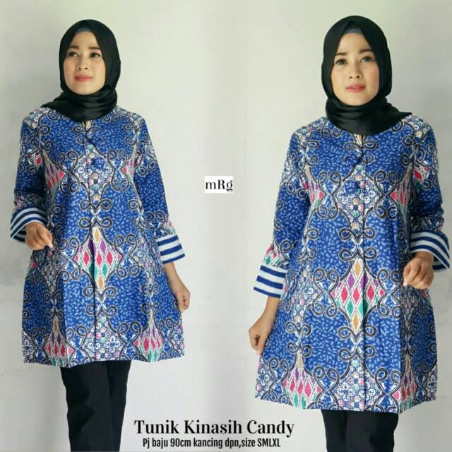 Cool Model Tunik Batik Kerja Terbaru 2018 Busana Trends
