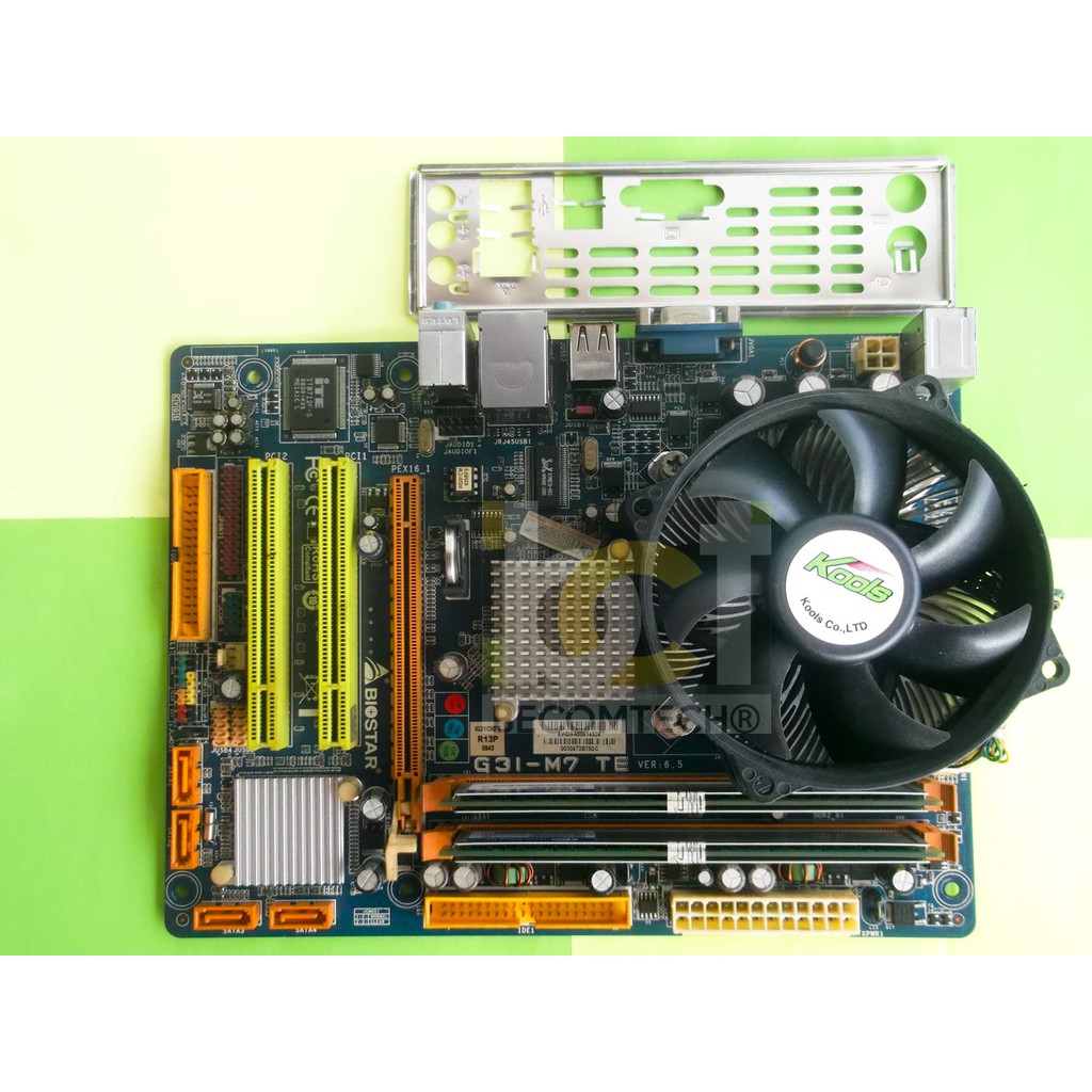 Jual PAKETAN INTEL CORE 2 DUO E8400 MOBO BIOSTAR G31M7 TE RAM 4 GB HSF