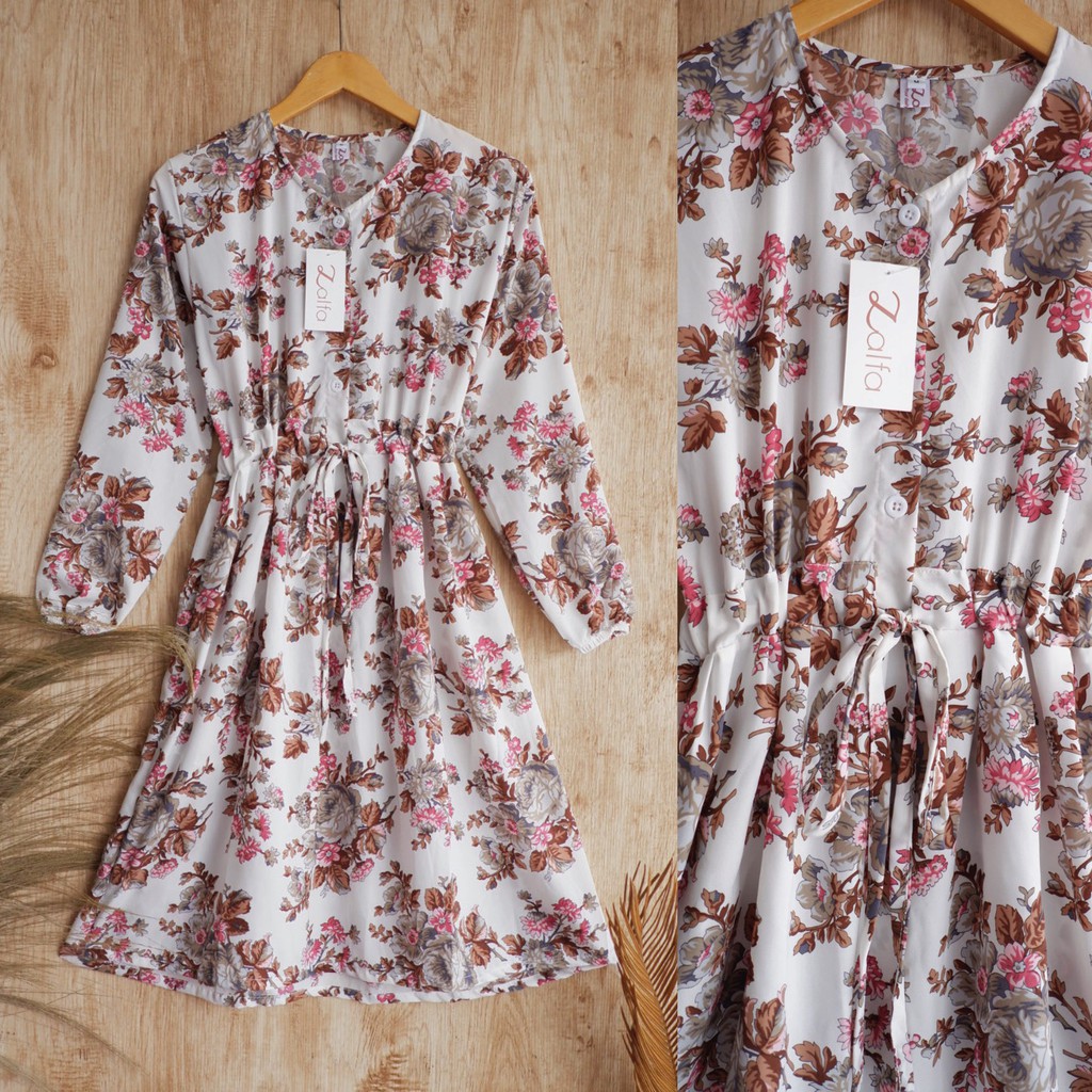 AYUNDA tunic by ZALFA / Tunik motif / Tunik bunga / Tunik