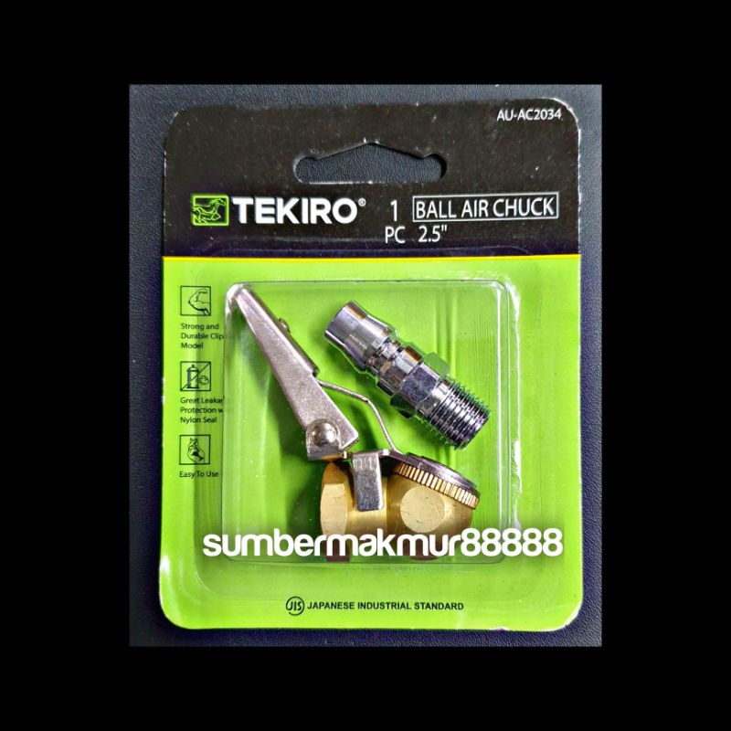 Jual Air Chuck 2.5" Tekiro Alat Isi Angin / Ball air chuck 2.5 inch