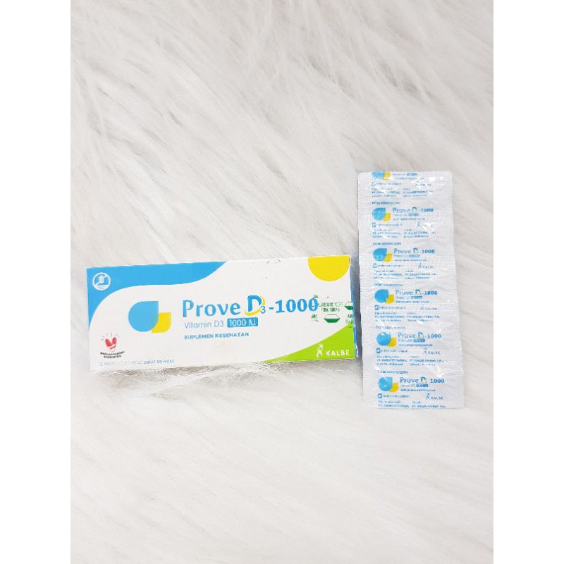 Prove D31000 Vitamin D3 1000 dan 5000 IU 1 Strip isi 10 Tablet