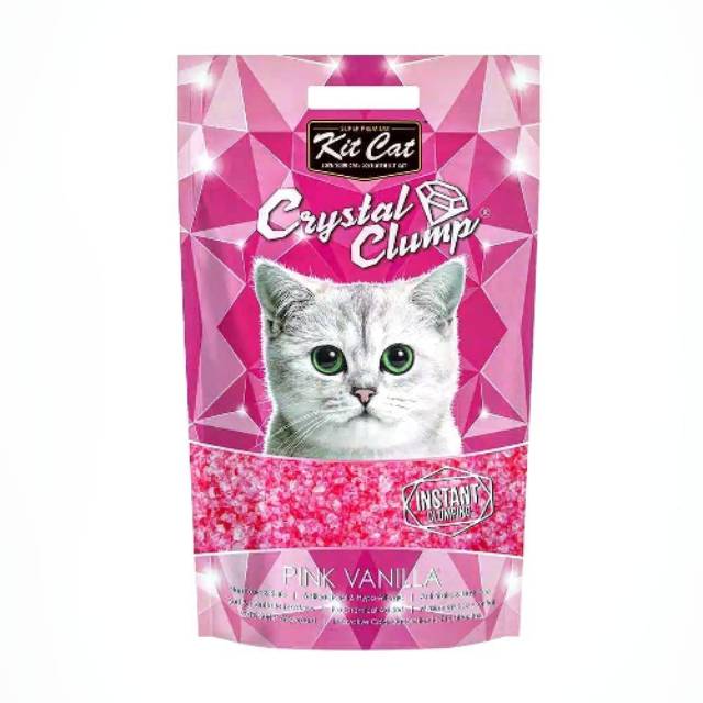 Jual PASIR KUCING Kit Cat Crystal Clump Cat Litter Pink Vanilla 4L