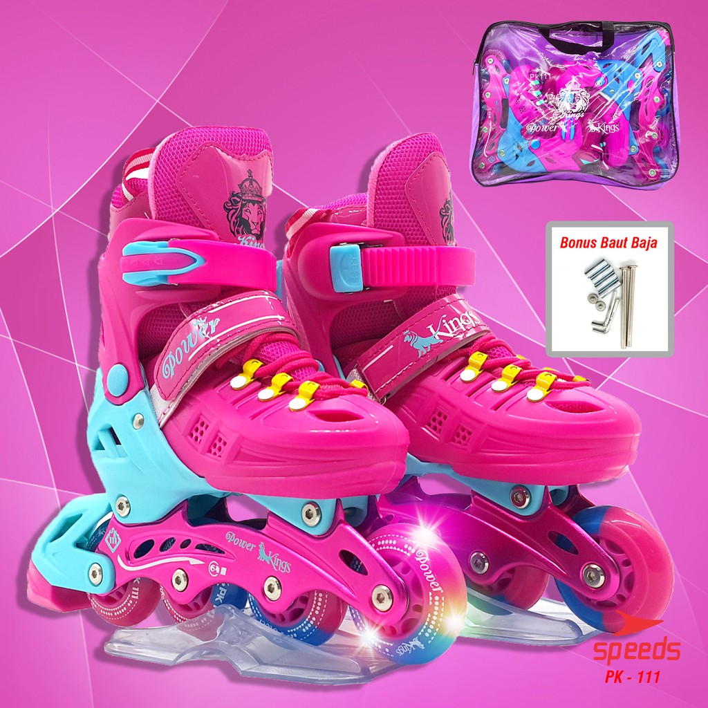Jual Sepatu Roda Anak / Remaja / Dewasa Inline Roller Skate Power King