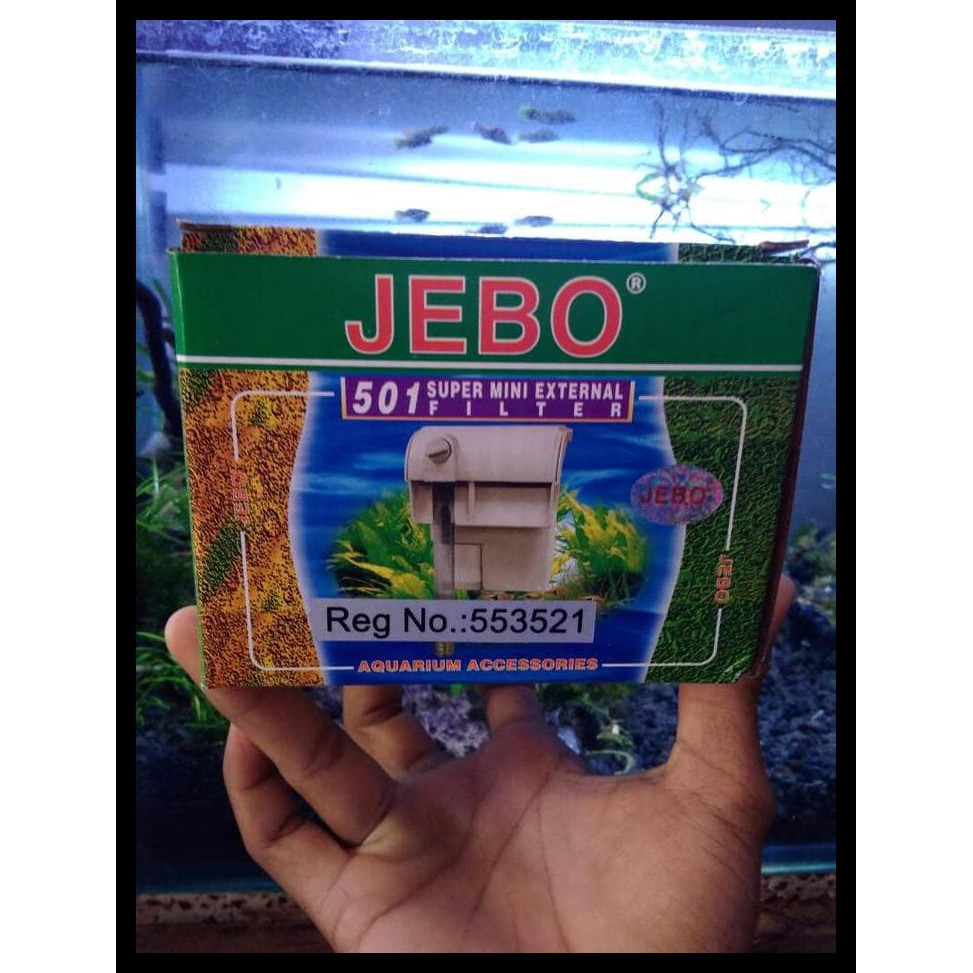 Jual Jebo 501 Hangon Filter Aquarium 250L/H 3.5W Shopee Indonesia