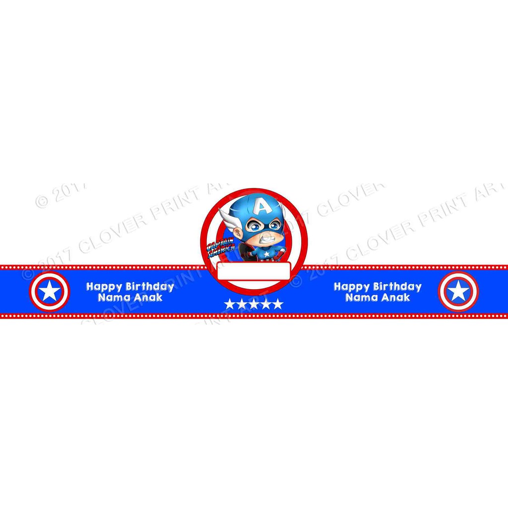 Jual Topi Ulang Tahun Anak Captain America Indonesia