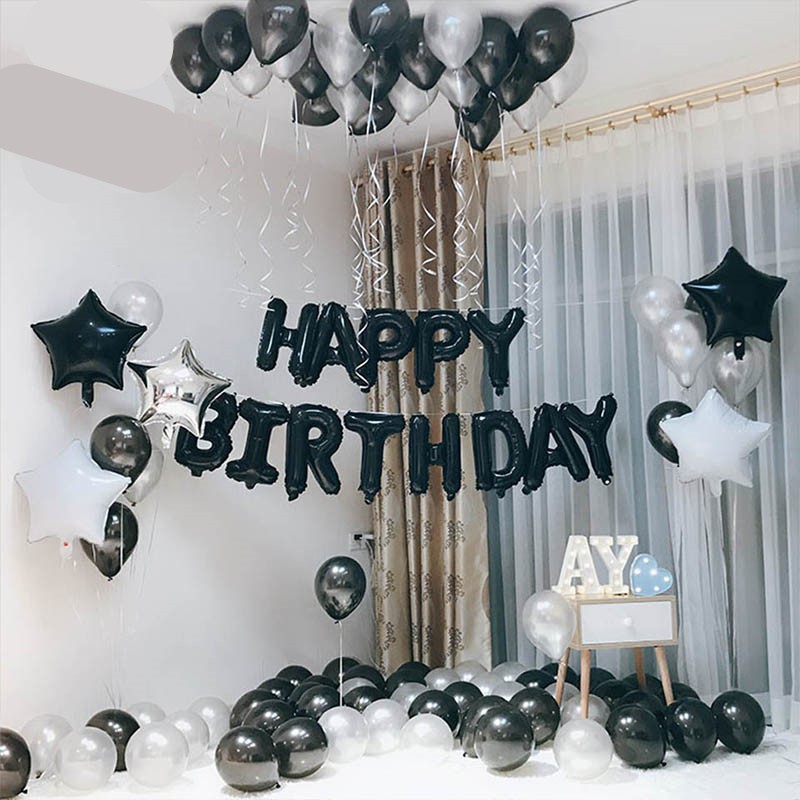 25+ Inspirasi Keren Dekorasi Ulang Tahun Warna Hitam Putih
