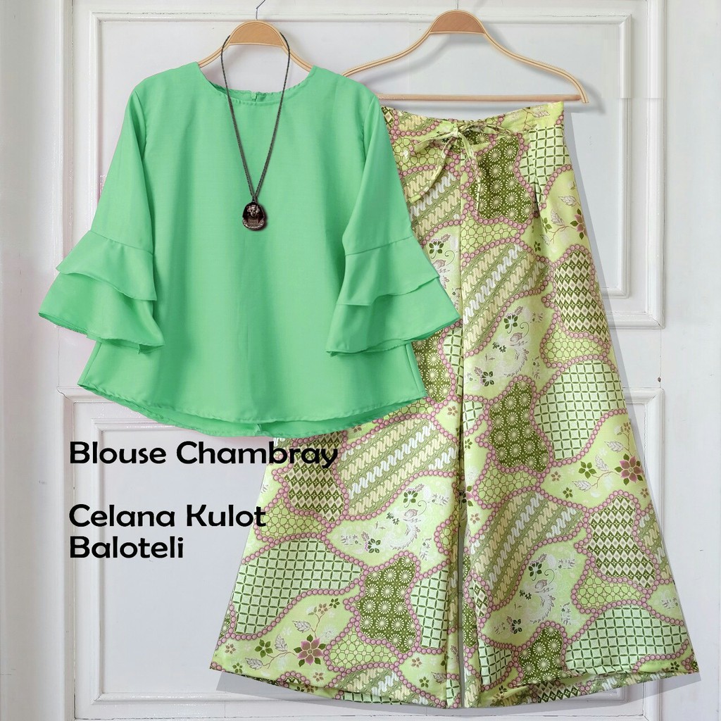 MOTIF BARU! SHANIA SETELAN BATIK SETELAN KULOT SETELAN BAJU PANJANG WANITA MURAH KEKINIAN BLOUSE