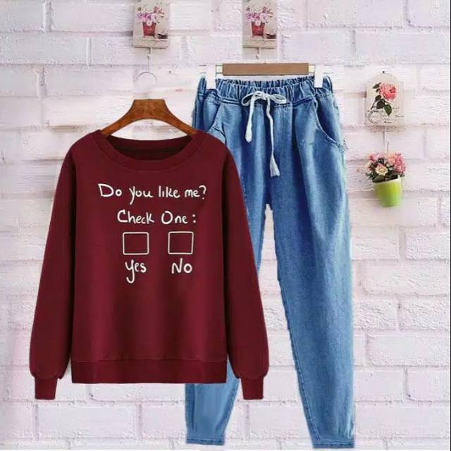 Setelan do you like me | Shopee Indonesia