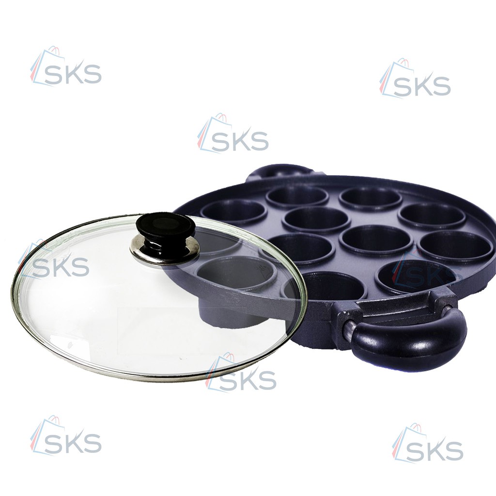 HAPPY CALL Cetakan Kue Lumpur 12 Lubang Martabak Mini