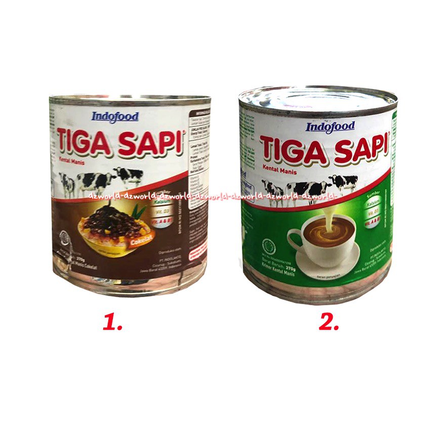 Jual Indofood Kremer Tiga Sapi Kental Manis 490Gr Indo Food Krimer 3Sapi Susu Manis Kaleng | Shopee Indonesia