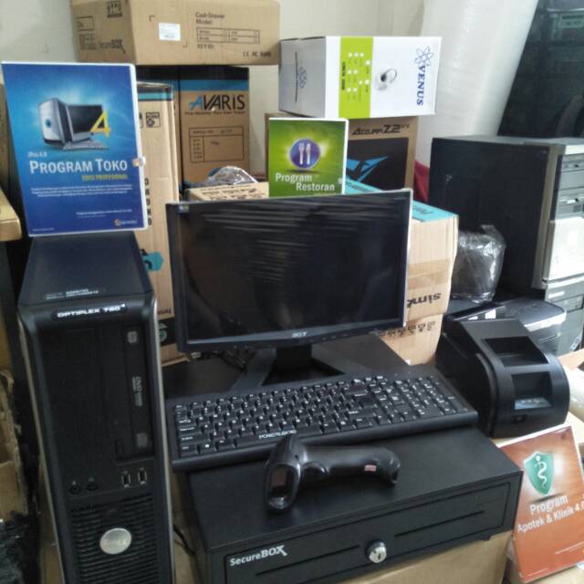 Komputer kasir lengkap ll pc kasir ll kasir terbaik ll siap pakai system ipos untuk usaha anda
