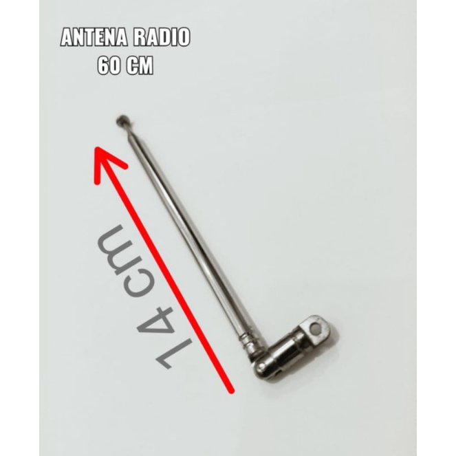 Jual ANTENA RADIO AM/FM STICK STAINLESS PANJANG 60CM ( KUALITAS BAGUS