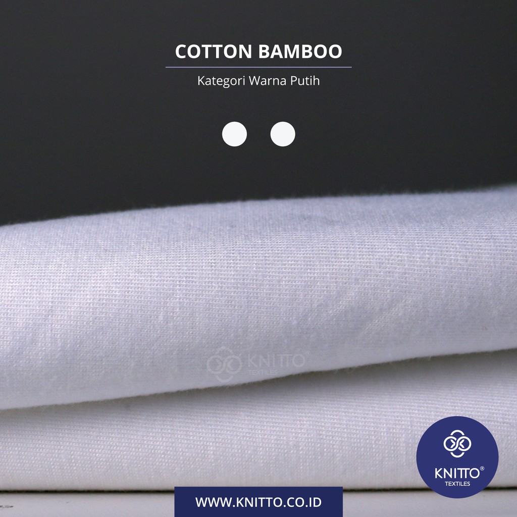 BAHAN KAOS KAIN COTTON BAMBOO 30S KATEGORI WARNA PUTIH Shopee Indonesia