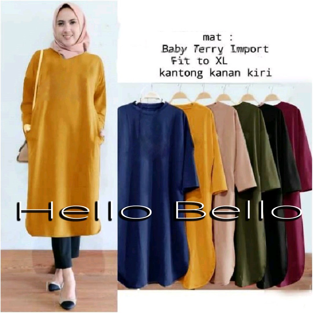 PROMO MURAH TUNIK MAMA POLOS ATASAN WANITA JUMBOSIZE