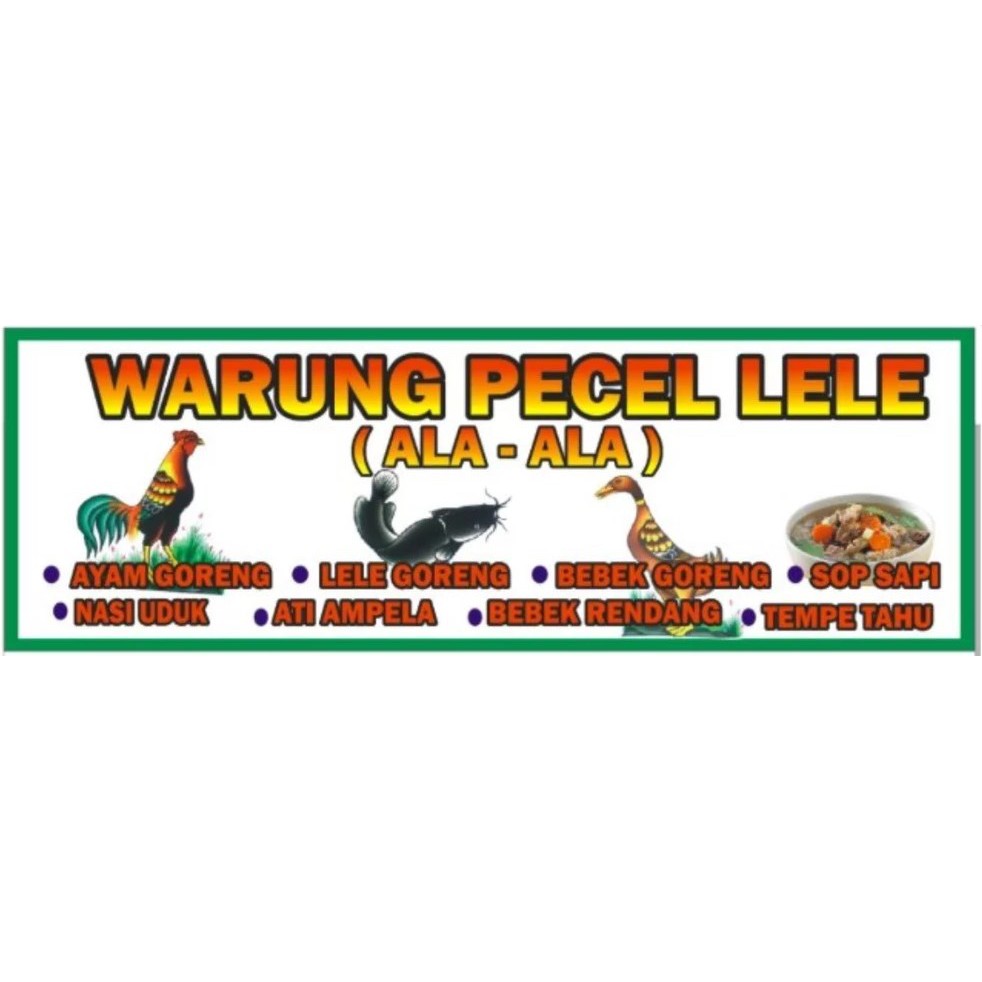 Jual Spanduk Pecel Lele Bahan Banner Bukan Kain Indonesia