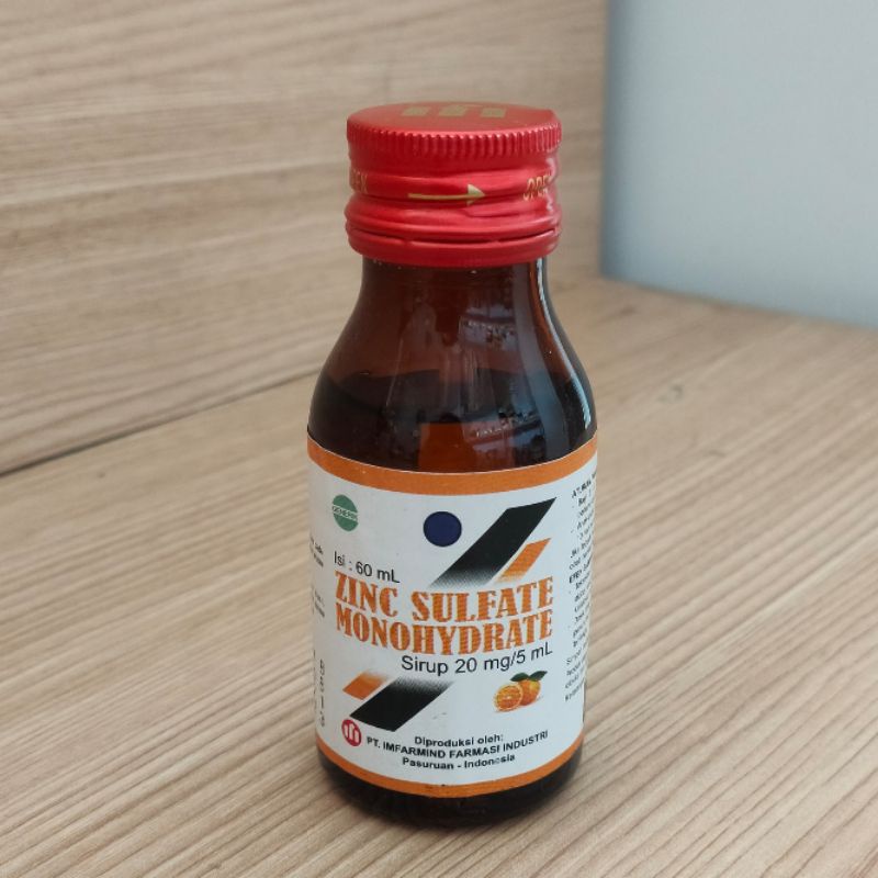 Jual ZINC / ZINK SULFATE 60 ML SIRUP untuk mencegah dehidrasi anak