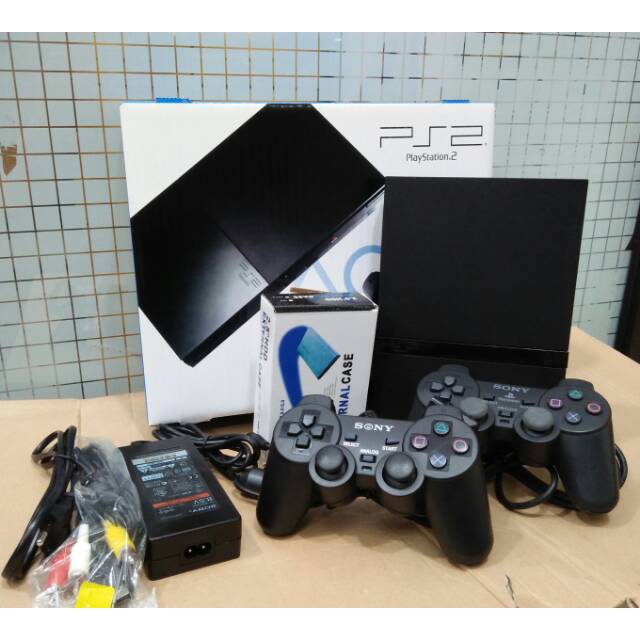 Jual PS2 SLIM HARDISK 60GB EXTERNAL PAKET LENGKAP FULL GAME Indonesia