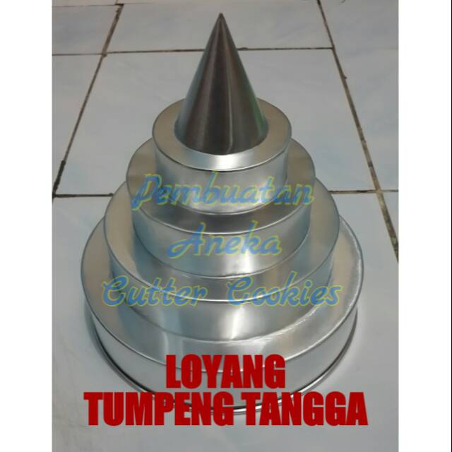 Loyang tumpeng tangga uk.22x24cm.. Shopee Indonesia
