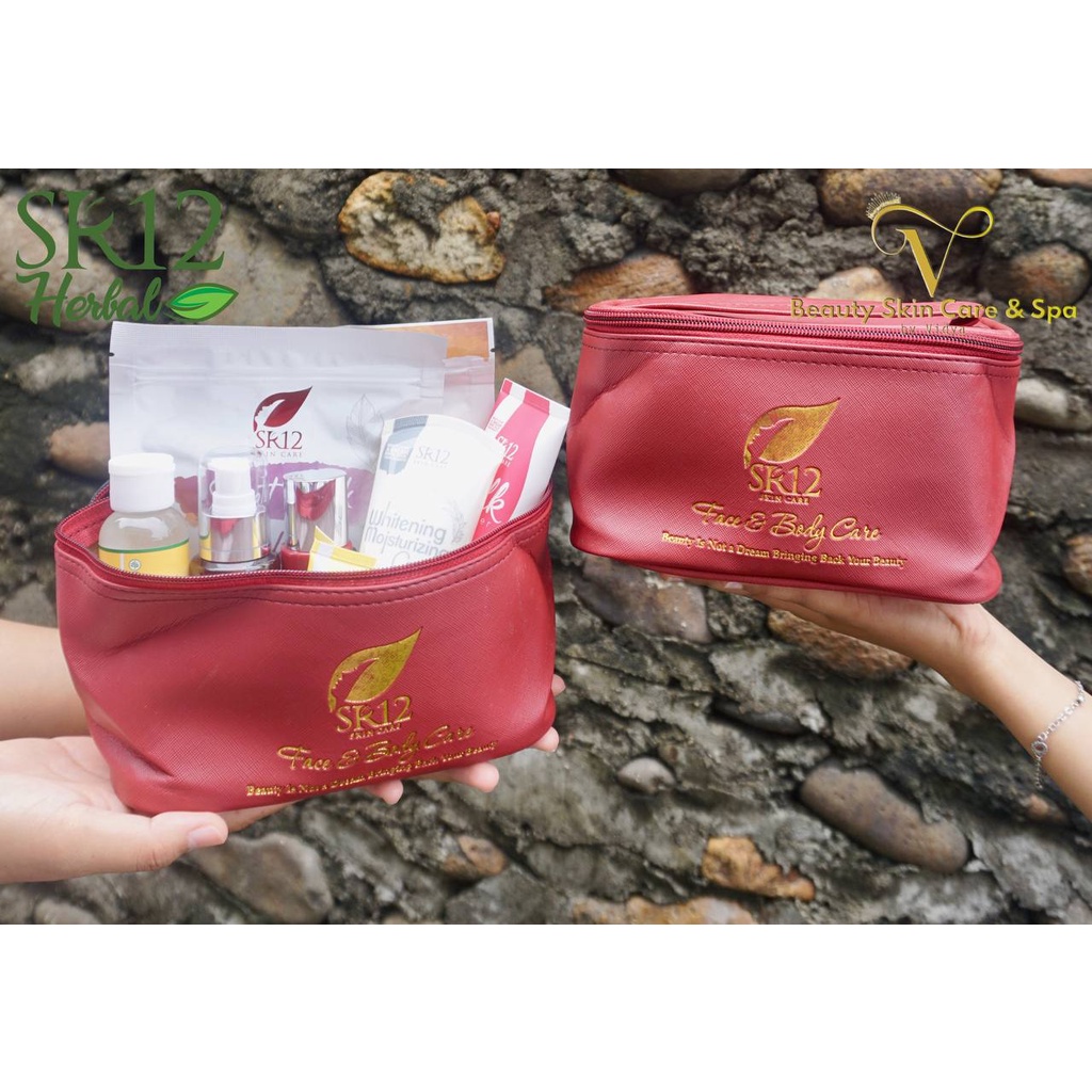 Jual POUCH KOTAK BESAR SR12 / POUCH SKINCARE/ POUCH KOSMETIK/ POUCH