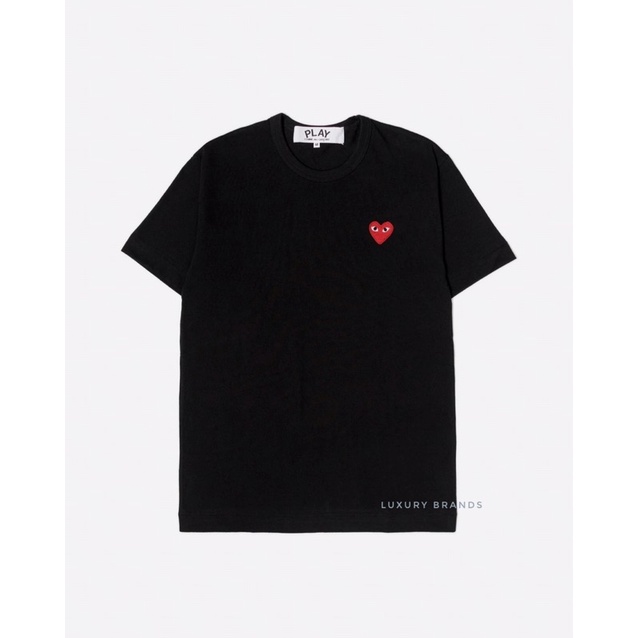 Jual T-Shirt Cdg Comme Des Garcons Authentic Black Red Original | Shopee Indonesia