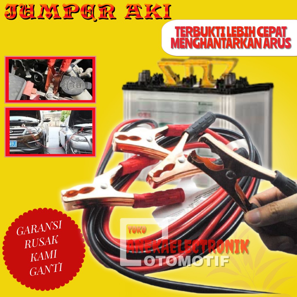 JUMPER AKI MOBIL KABEL JUMPER BIOSTER 500A 180CM JAMPER STARTER AKI Shopee Indonesia