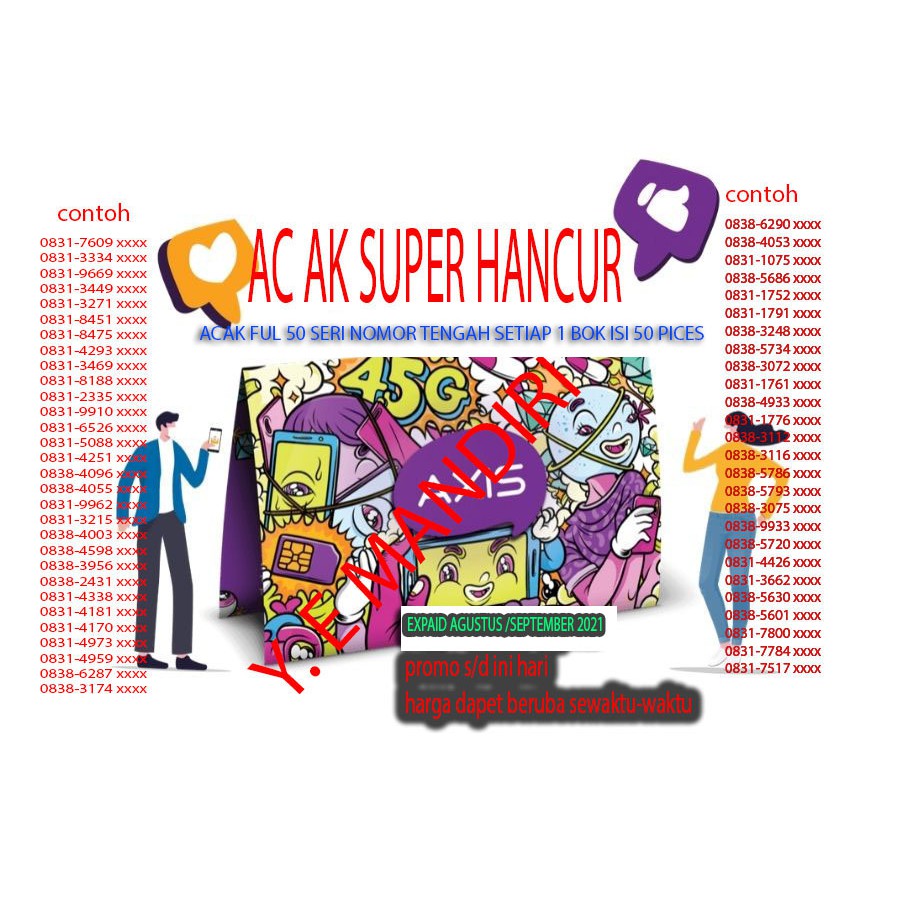perdana axis 0k acak ful Shopee Indonesia