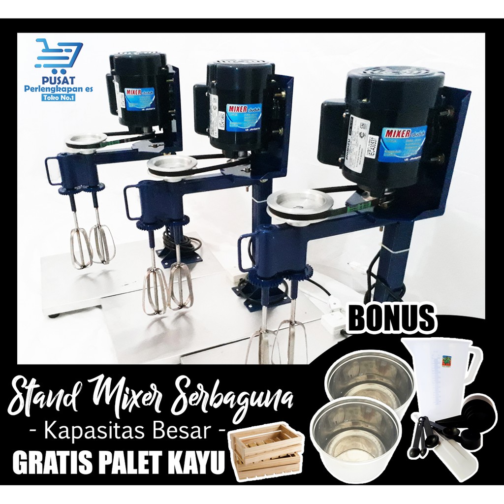 MESIN PENGADUK / MESIN ADONAN / STANDING MIXER / MIXER / BISA BAYAR DITEMPAT Shopee Indonesia