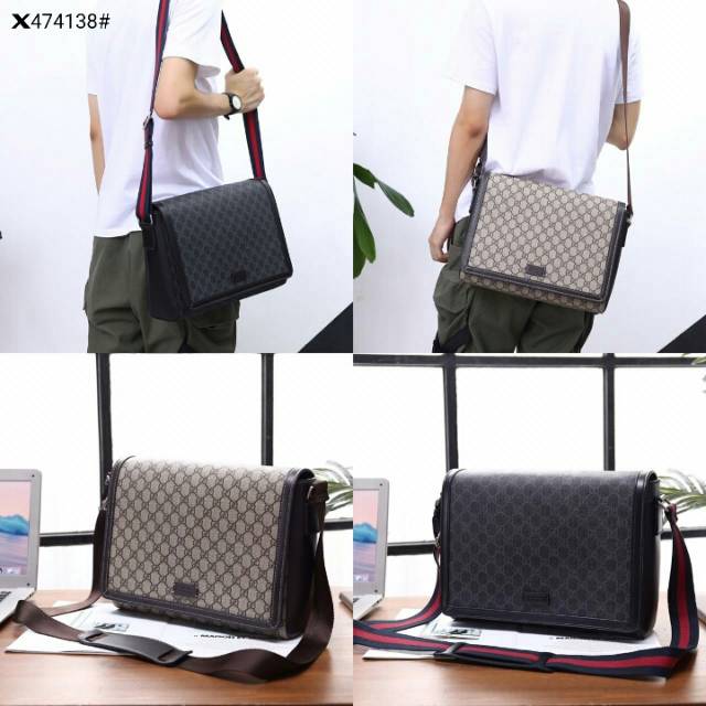 Gucci GG Supreme Black Flap Messenger Bag Chicago Pawners, 56 OFF