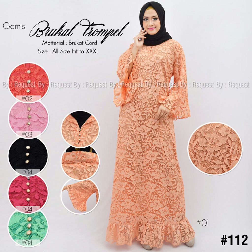 Gamis Brokat Jumbo Di Shopee Model Baju Muslim